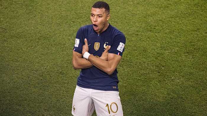 Kylian Mbappe scores twice vs. Poland